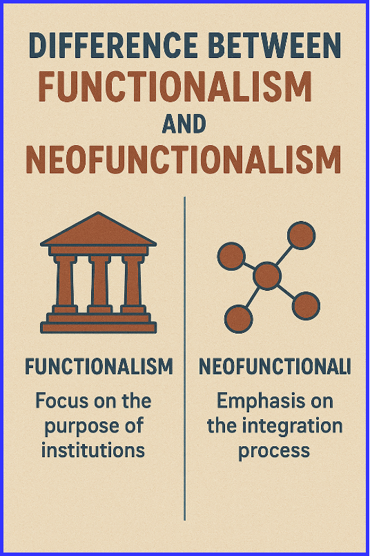 Difference Between Functionalism and Neofunctionalism
