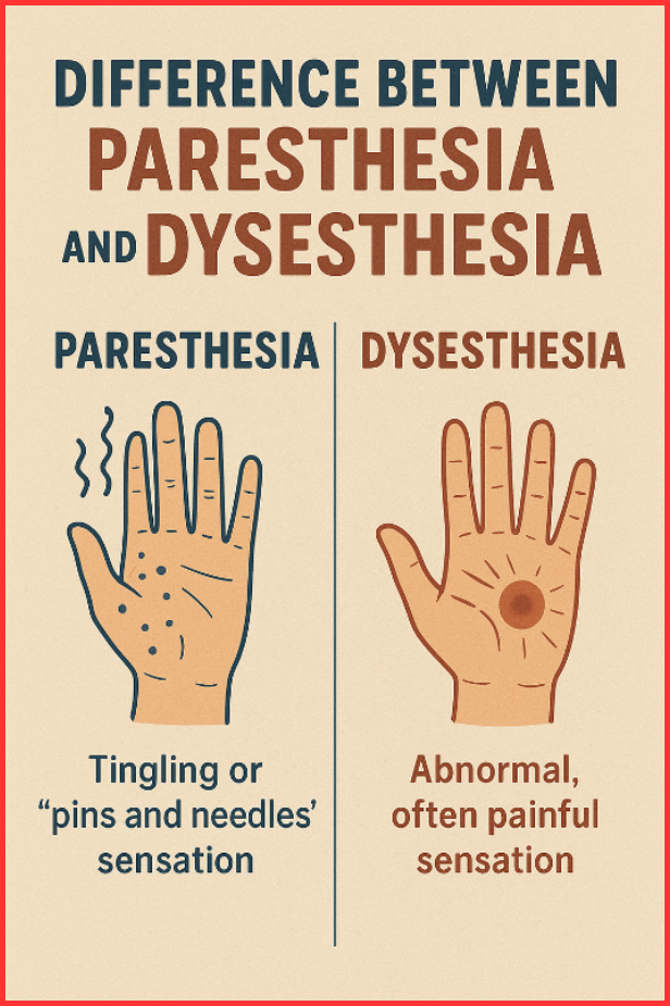 Difference Between Paresthesia and Dysesthesia
