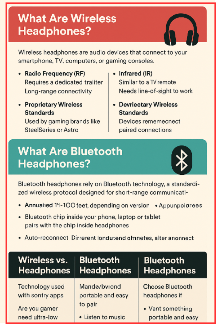 Difference Between Wireless and Bluetooth Headphones