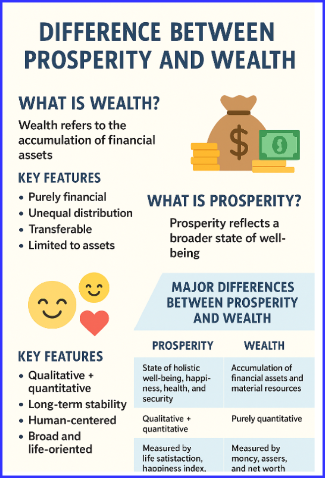 Differences Between Prosperity and Wealth