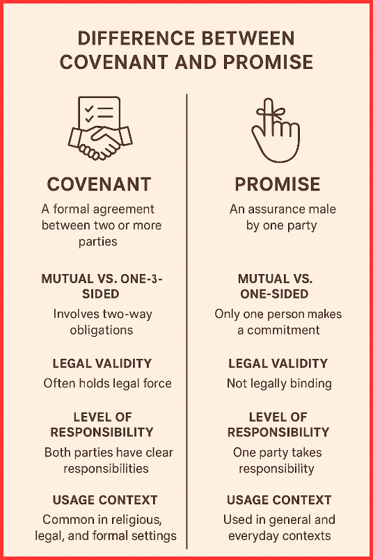 Difference Between Covenant and Promise