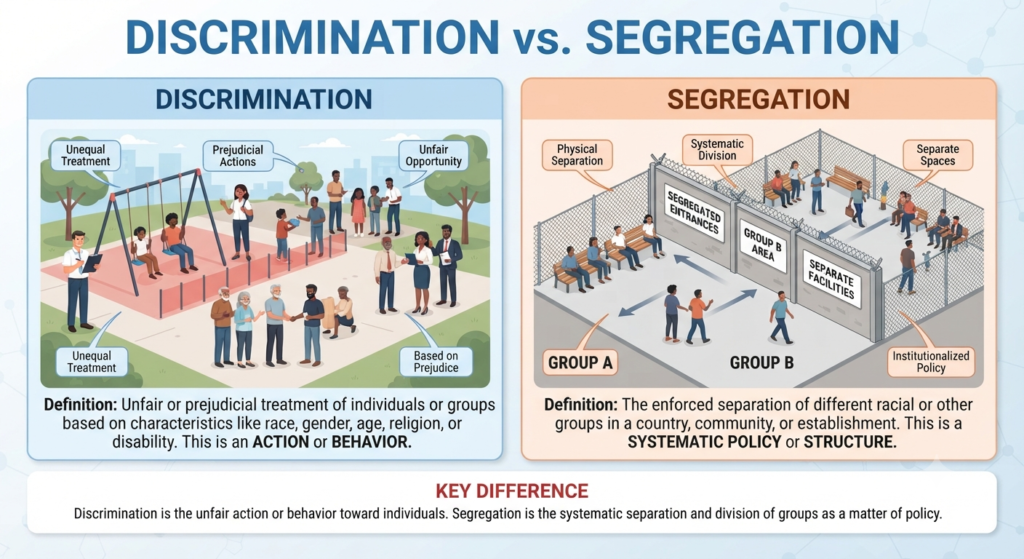 Discrimination vs. Segregation