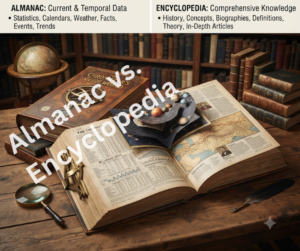 difference between Almanac vs. Encyclopedia explained
