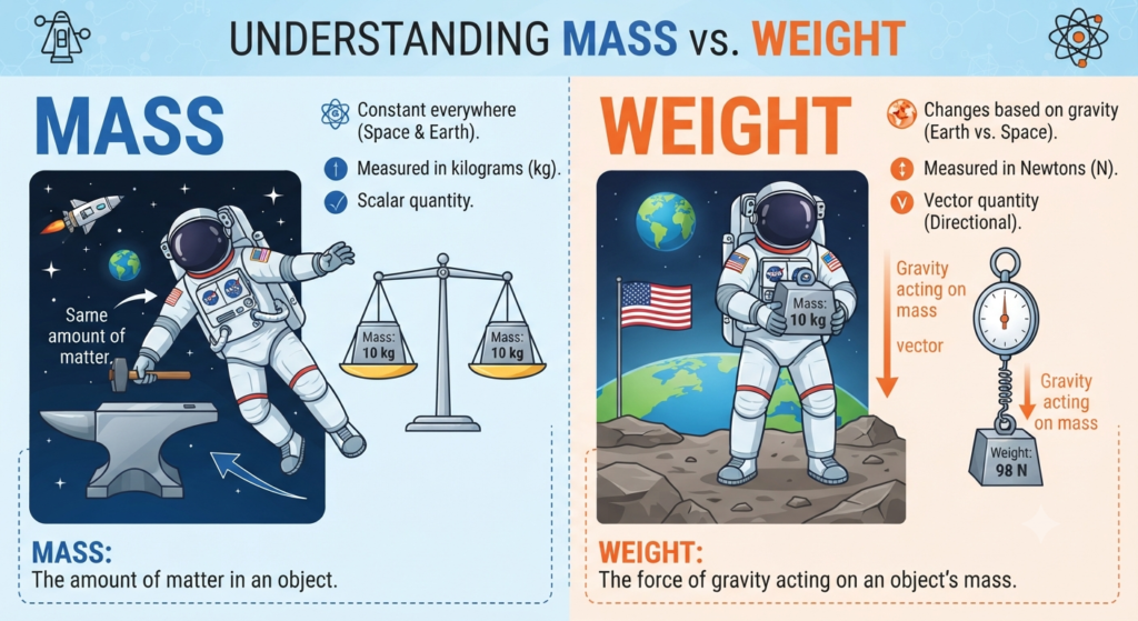 mass vs weight