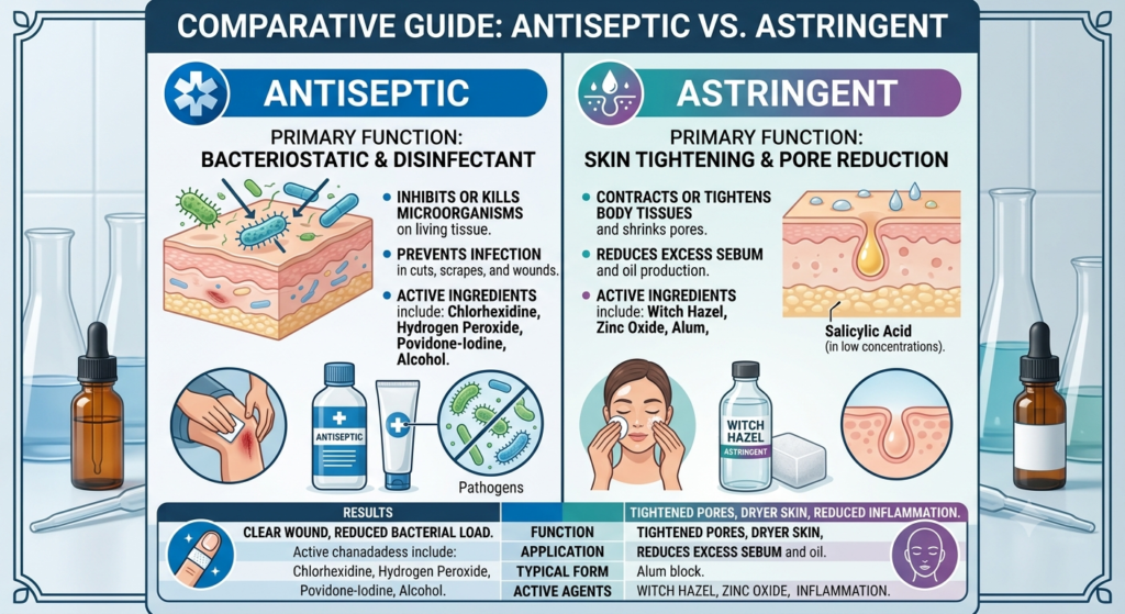 Antiseptic vs. Astringent