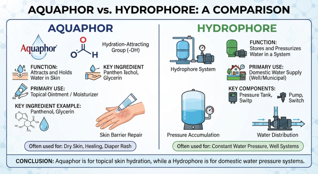 Aquaphor vs. Hydrophore