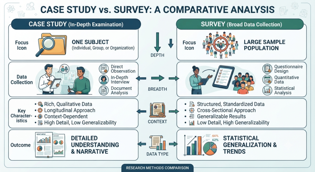 Case Study vs. Survey