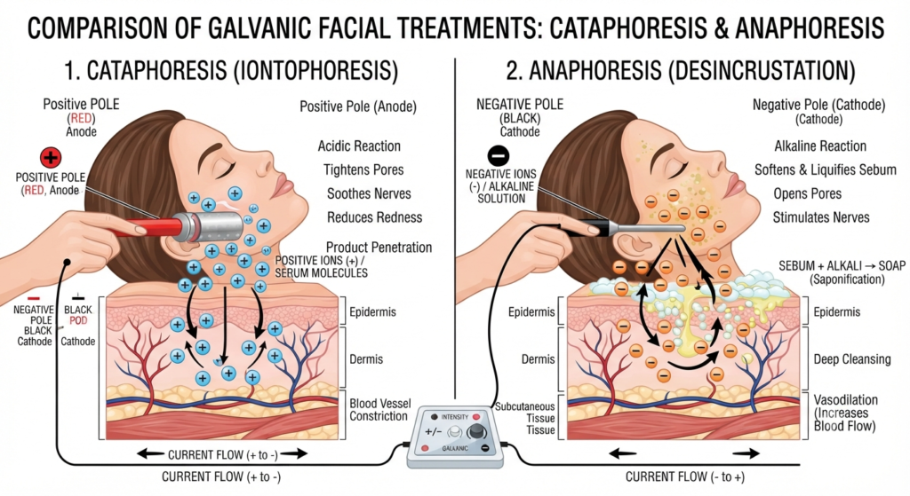 Cataphoresis vs. Anaphoresis