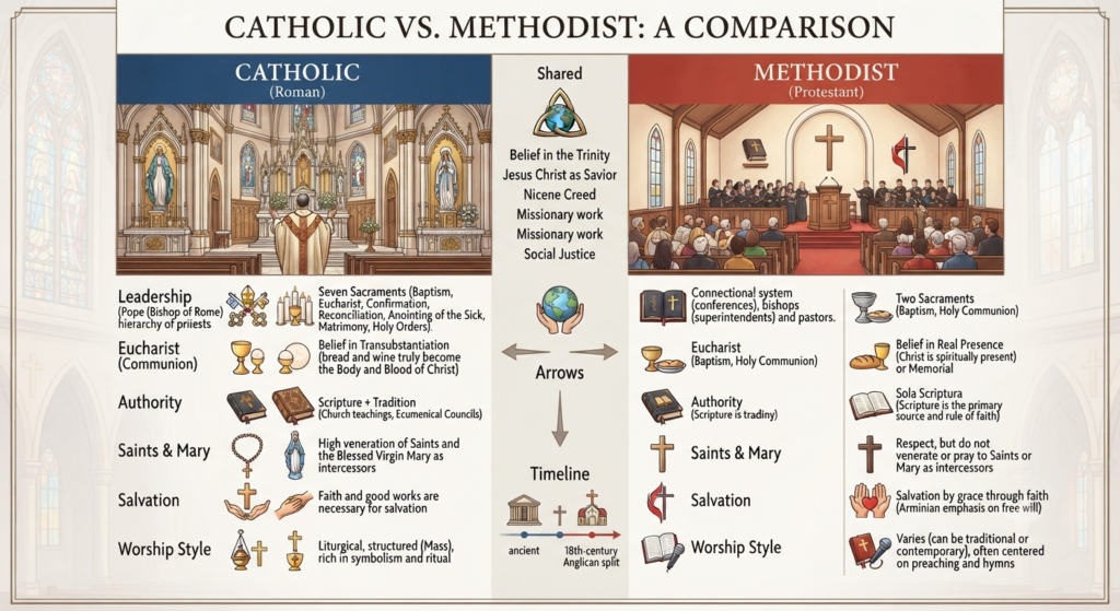 Catholic vs. Methodist