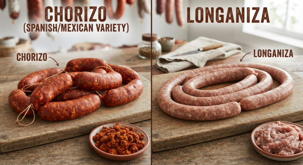 Chorizo vs. Longaniza