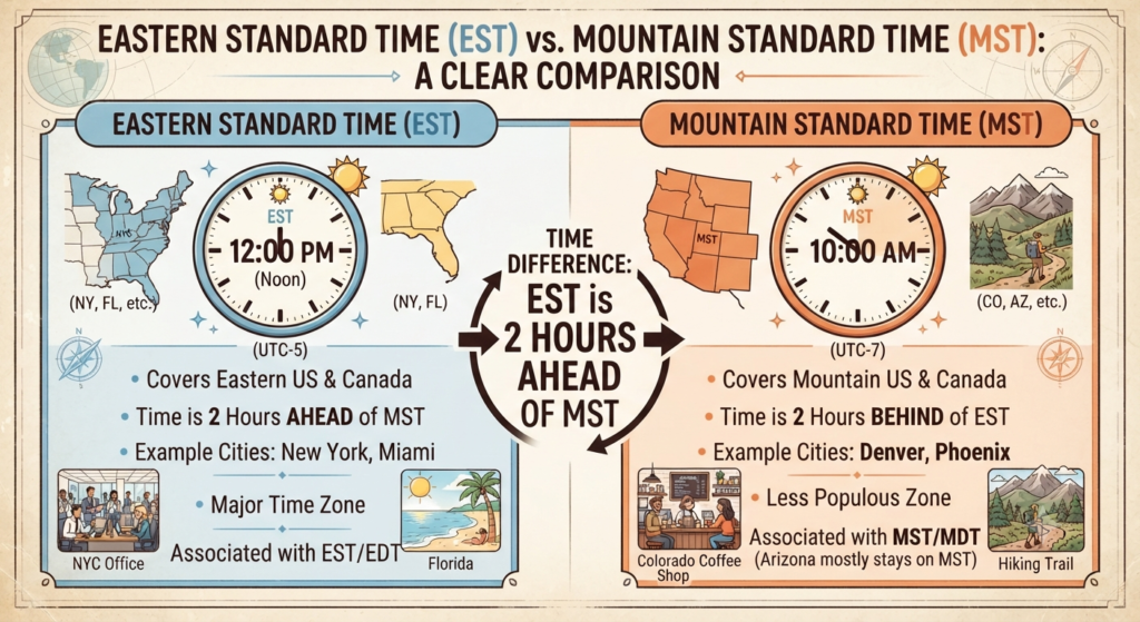 EST vs. MST