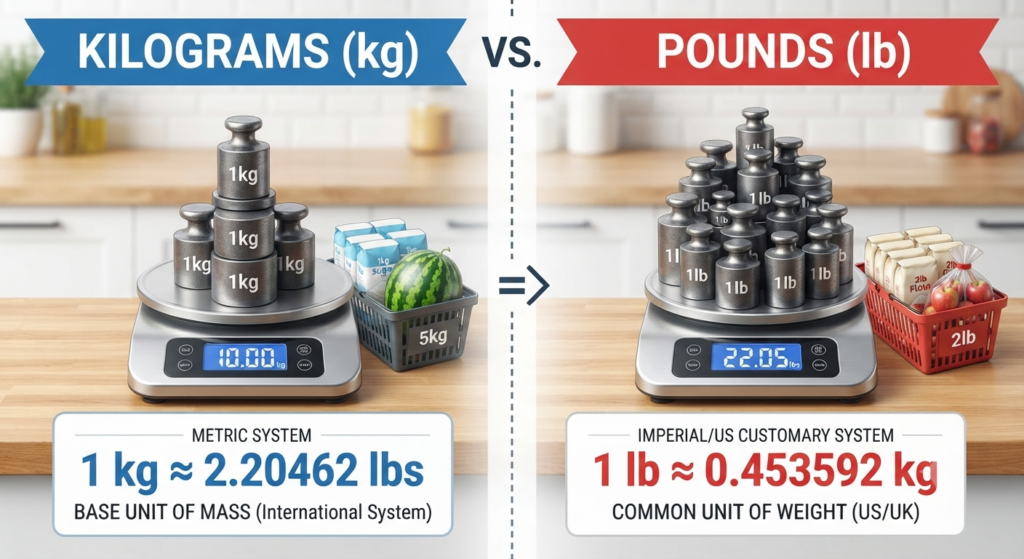 Kilos vs. Pounds
