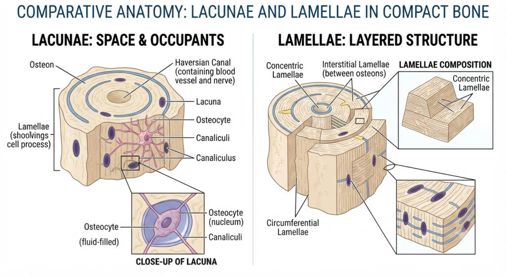Lacunae vs. Lamellae