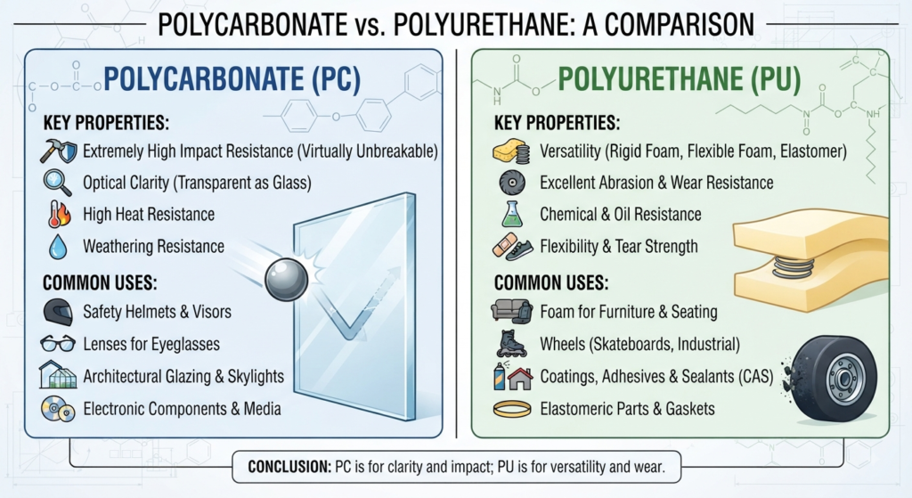 Polycarbonate vs. Polyurethane