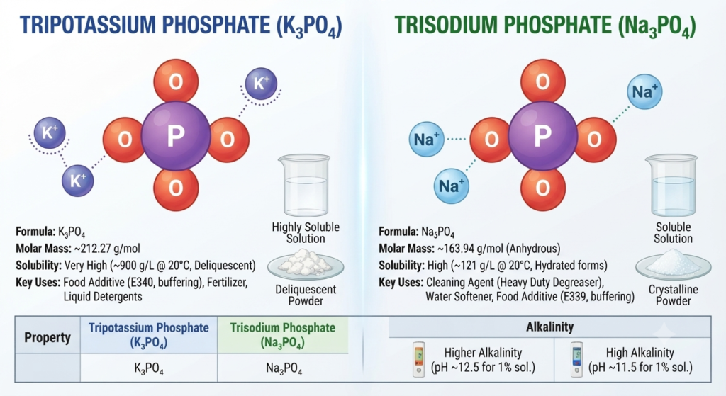Tripotassium Phosphate vs. Trisodium Phosphate