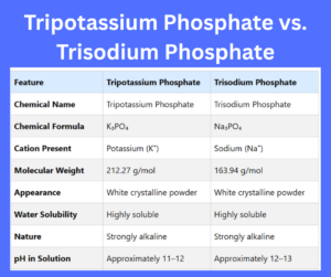 Tripotassium Phosphate vs. Trisodium Phosphate key differences explained